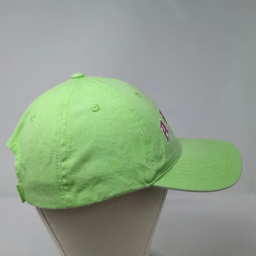 EST Aruba One Happy Island Baseball Cap Green One Size Strapback Hat Cotton